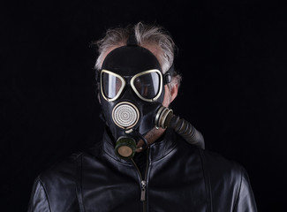 Man in gas mask, fetish