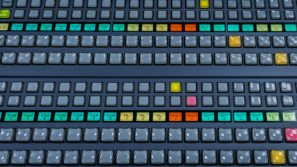 Video Switcher for Tv Control Room with Color Buttons