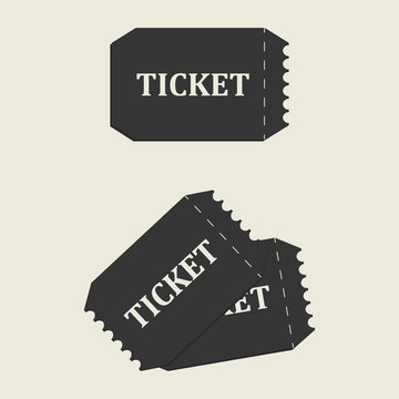 Tickets set icon