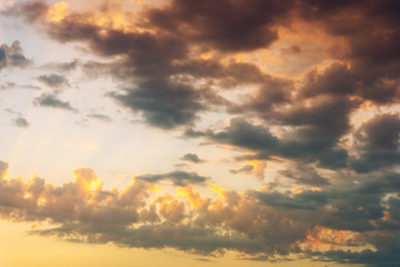 Colorful dramatic sky
