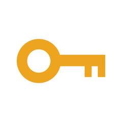 antique key isolated icon vector illustration design