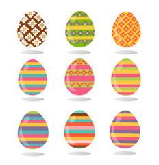 Happy Easter. Flat and cartoon style. Vector illustration.