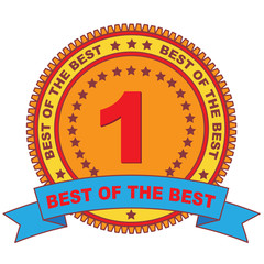 Label and badge templat. Retro style banner, emblem. Vector