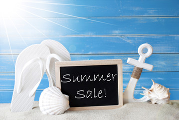 Sunny Card With Text Summer Sale