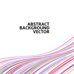 Amazing linear thread, abstract white vector background template backdrop space design for posters, flyers, covers, presentations, business cards. Vector Illustration