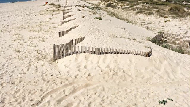 Sand dunes and Beach in Paramos, Esmoriz, Ovar - Portugal