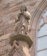 catholic church statue angel