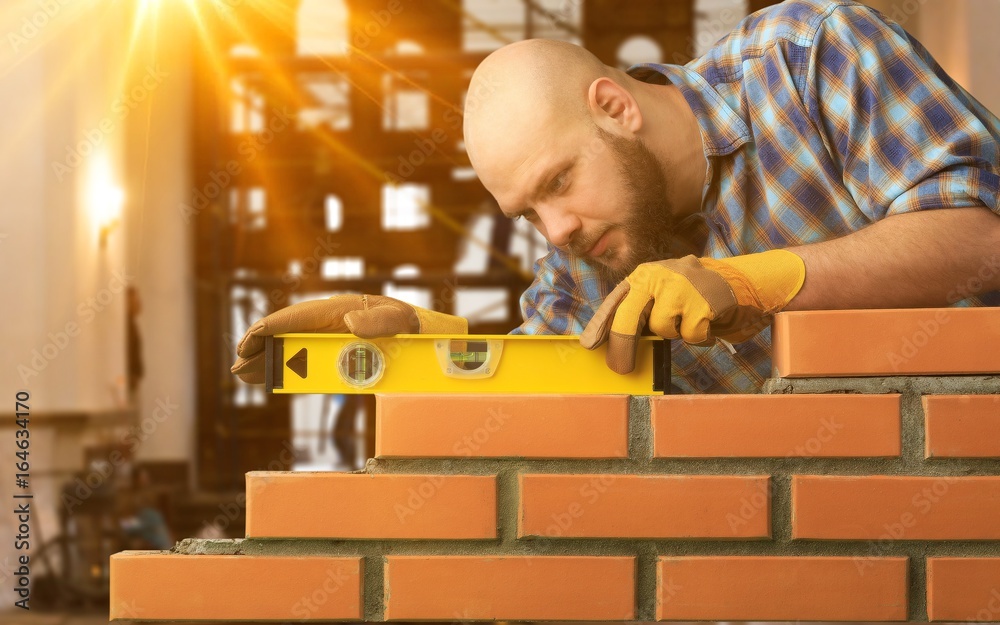 Wall mural Bricklayer.