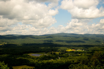 Obraz premium mountain vista view clouds