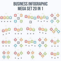 Fototapeta na wymiar Set with infographics