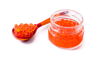 Red salmon caviar