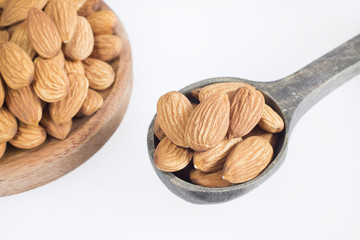 Almonds nuts - Prunus dulcis