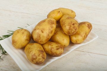 Raw young potato