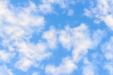 Clouds on blue sky background