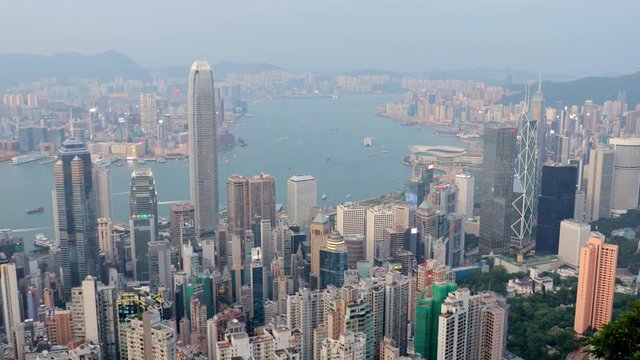 The peak, Hong Kong, 28 May 2017 -: Hong Kong city