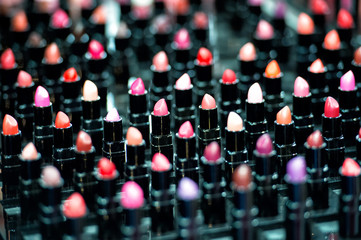 Fototapeta premium makeup colorful lipsticks
