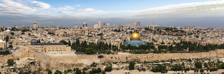 Naklejka premium Miasto Jerozolima w Izraelu