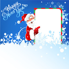 Christmas Santa, holiday background, christmas decoration 