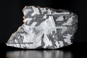 Meteorit geätzte Scheibe - Eisenmeteorit Toluca