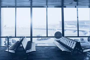 Deurstickers Luchthaven modern luchthaveninterieur