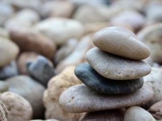 Fototapeta na wymiar stacked rocks