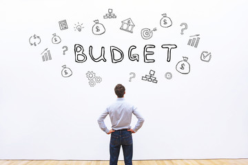 budget concept, financial planning in business company