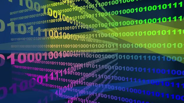 4k,Binary source code,data digital display,future tech background.