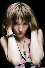 Portrait of a beautiful young sexy woman