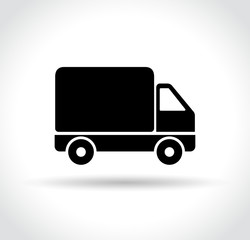 truck icon on white background
