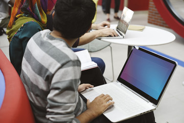 Startup Business People Working on Laptop Copy Space