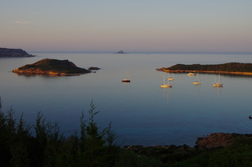 Sunset at Capo Coda Cavallo, near Olbia