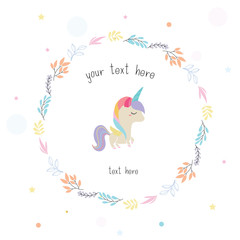 floral frame template with text