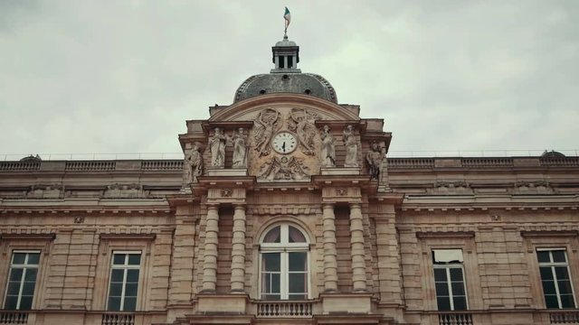 Establishing shot of the Luxembourg Palace