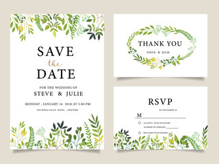 Fototapeta na wymiar wedding invitation card template