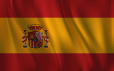 Flag of Spain, Waving