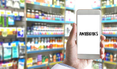ANTIBIOTICS and Antibiotics - Printed Diagnosis mix therapy drugs doctor flu antibiotic pharmacy medicine medical
