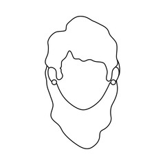 isolated women face icon vector illustration graphic design