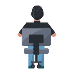 Man sitting on a chair