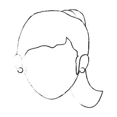 isolated women face icon vector illustration graphic design