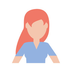 Woman faceless avatar