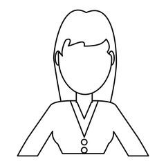 Woman faceless avatar