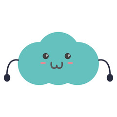 Cute cloud kawaii cartoon