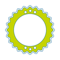 isolated round icon banner icon vector illustration graphic design