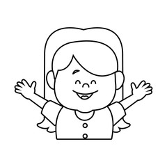 happy portrait girl granddaughter young image