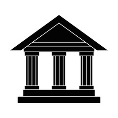 Fototapeta premium isolated bank building icon vector illustration graphic design