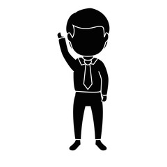 isolated office man standing icon vector illustration graphic design
