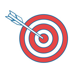 isolated target shooting icon vector illustration graphic design