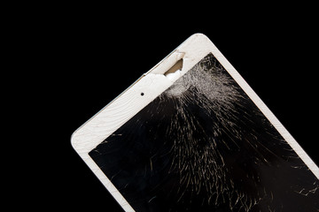 Tablet computer with broken screen