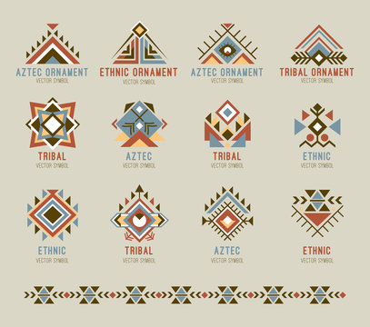 Tribal native pattern set