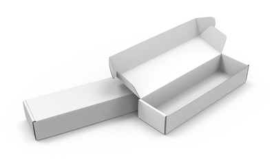 Blank paper box mock up